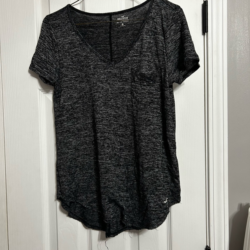 Hollister Women's Black Short Sleeve Tee